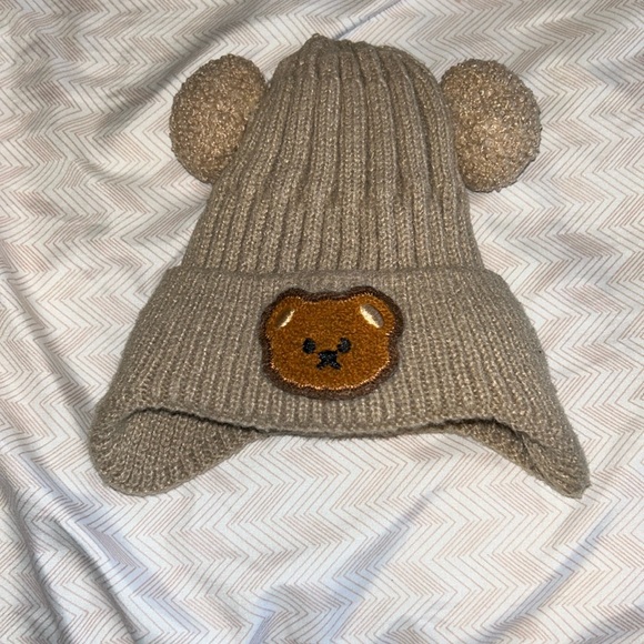 Lined Bear Baby/Toddler Winter Hat - Picture 1 of 3